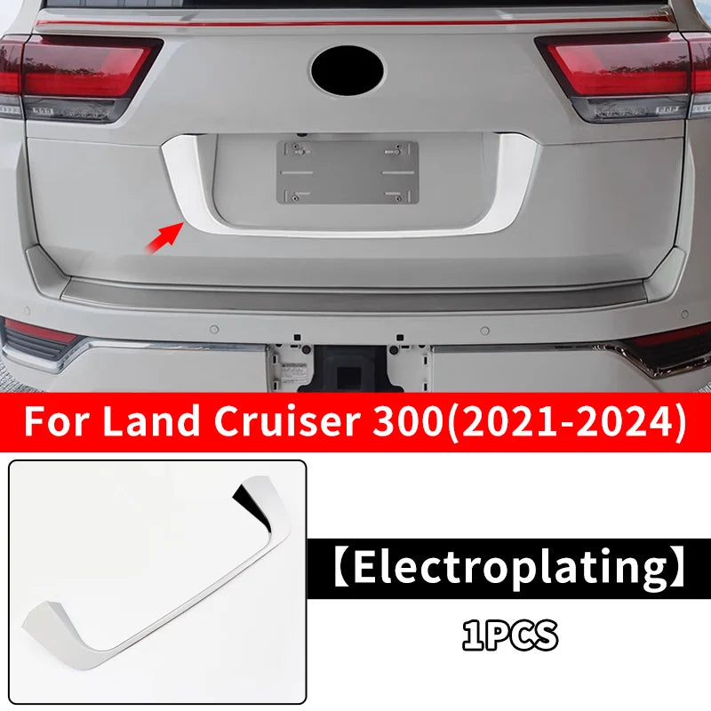 Tailgate U-Shaped Decoration Trim Cover For 2021-2024 Toyota Land Cruiser 300 LC300