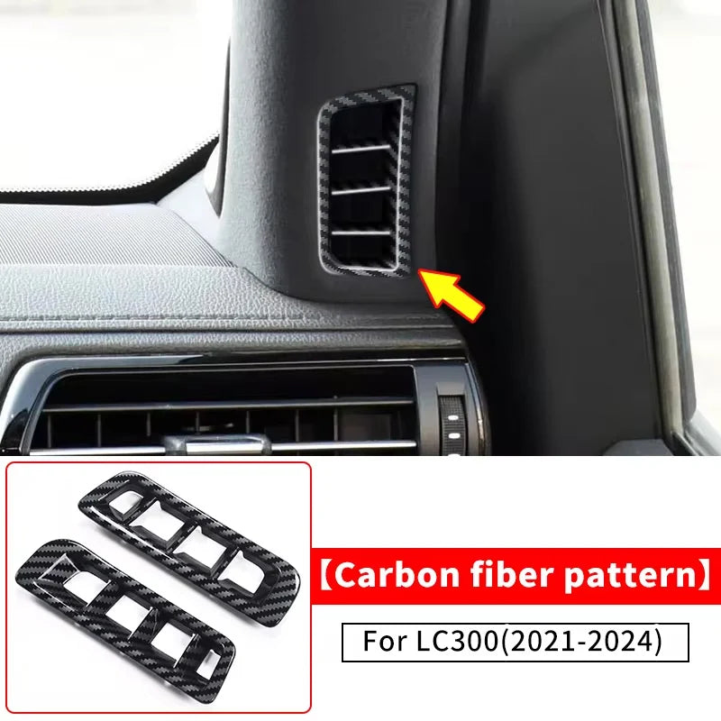 Air Conditioning Vent Decoration Protective Sticker For Toyota Land Cruiser 300 2021 2022 2024  LC300