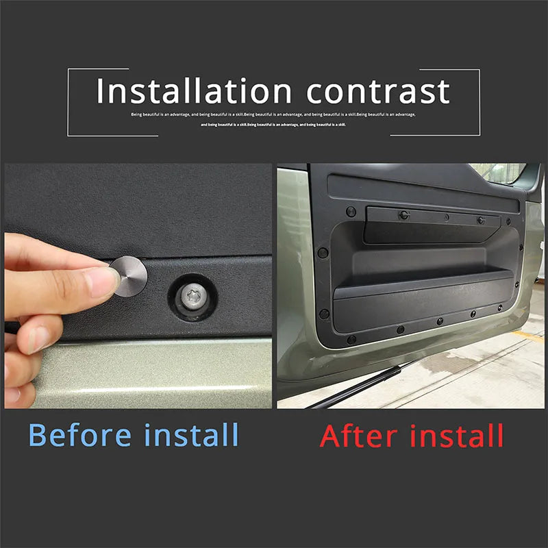 Aluminum Alloy Door Screws Protection Decorative Covers For Land Rover Defender L663 90 110 130 2020-2026