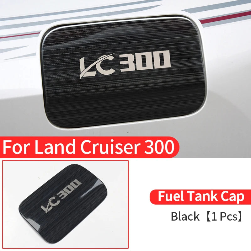 Stainless Steel Fuel Cap Cover for Toyota Land Cruiser 300 Lc300