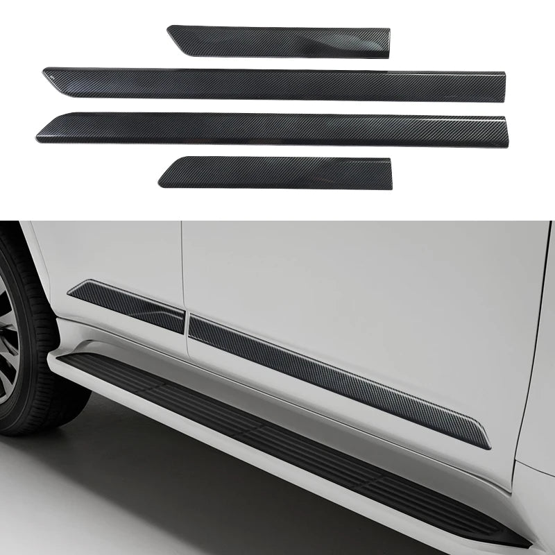 Side  Carbon fiber pattern Decoration Strip For Toyota Land Cruiser LC300 2021-2024