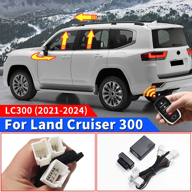 Automatic Closed Window + Lock Door +Rearview Mirror Folding For 2021-2024 Toyota Land Cruiser 300 LC300