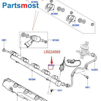 Thumbnail for 2.0 PETROL FUEL INJECTOR PRESSURE SENSOR FOR FREELANDER 2 EVOQUE RANGE ROVER 13- DISCOVERY SPORT RRS 14 JAGUAR C2Z21970 LR024969