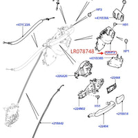 Thumbnail for Door Spring Latch Actuator for Land Rover Range Rover 2013- RR Sport 2014- Front Rear LH RH LR078728 LR078705 LR078748 LR078742