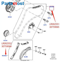 Thumbnail for 3.2L PETROL TIMING CHAIN TENSIONER & GUIDE ARMS KIT FOR VOLVO S60 S80 XC70 XC90 30759065 30759064 FREELANDER 2 LR002551 LR002552