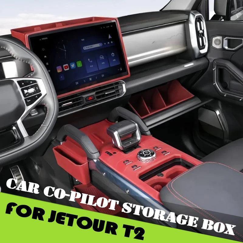 Car Co-pilot Storage Box Fit for Jetour Traveller T2 2023