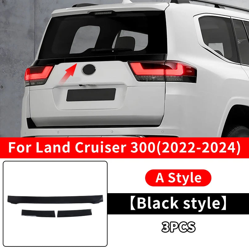 Stainless Steel Tailgate Decoration Strip For 2021-2024 2023 Toyota Land Cruiser LC300