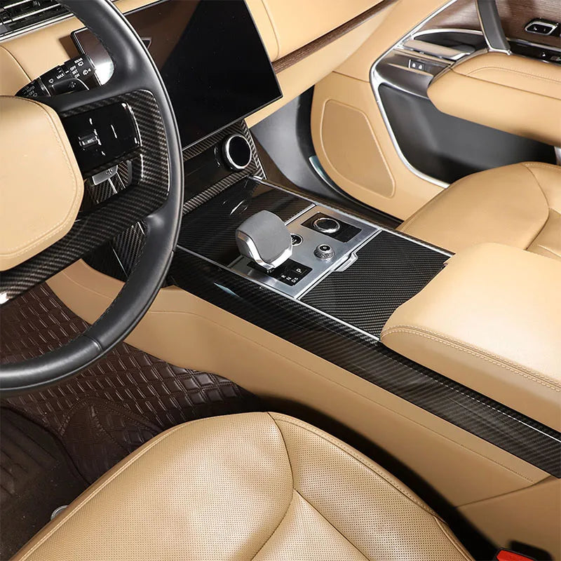 Carbon Fibre style storage trim for Rover Range Rover Vogue L460 2023 2024