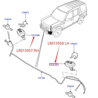 Thumbnail for HEADLAMP WASHER JET SET FOR LAND ROVER FREELANDER LR2 DISCOVERY LR3 LR4 RANGE ROVER RR SPORT BUMPER LIGHT WATER JET SPRAYER CAPS
