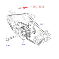 Thumbnail for 5.0 OHC SGDI SC V8 PETROL ENGINE PRIMARY SERPENTINE V-RIBBED DRIVE BELT FOR LAND ROVER RANGE ROVER SPORT L320 2010-2013 LR012625