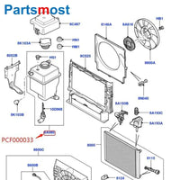 Thumbnail for Radiator Coolant Overflow Container for LAND ROVER Range Rover 2002-2009 BMW E53 X5 4.0 4.4 Expansion Tank 17137501959 PCF000033