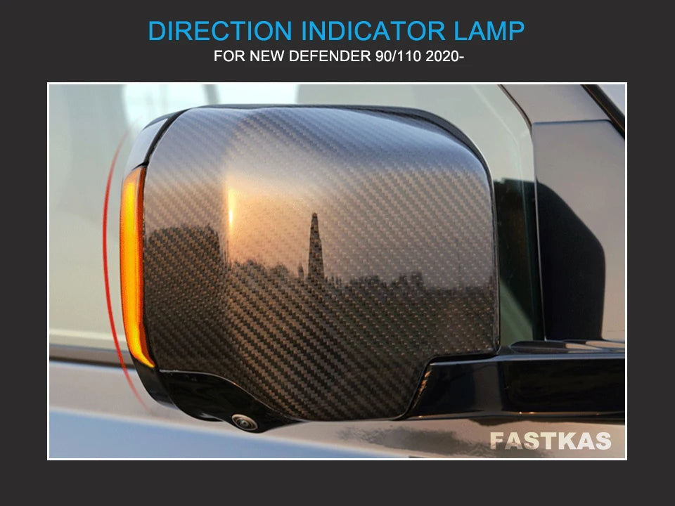 Side Mirror Dynamic Indicating Turning Lamps for Land Rover Defender 90 & 110 (2020-2024)