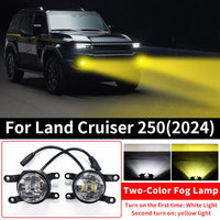 Thumbnail for Two-Color Gold Front Fog Lamp For Toyota Land Cruiser 250 2024 2025 Prado LC250