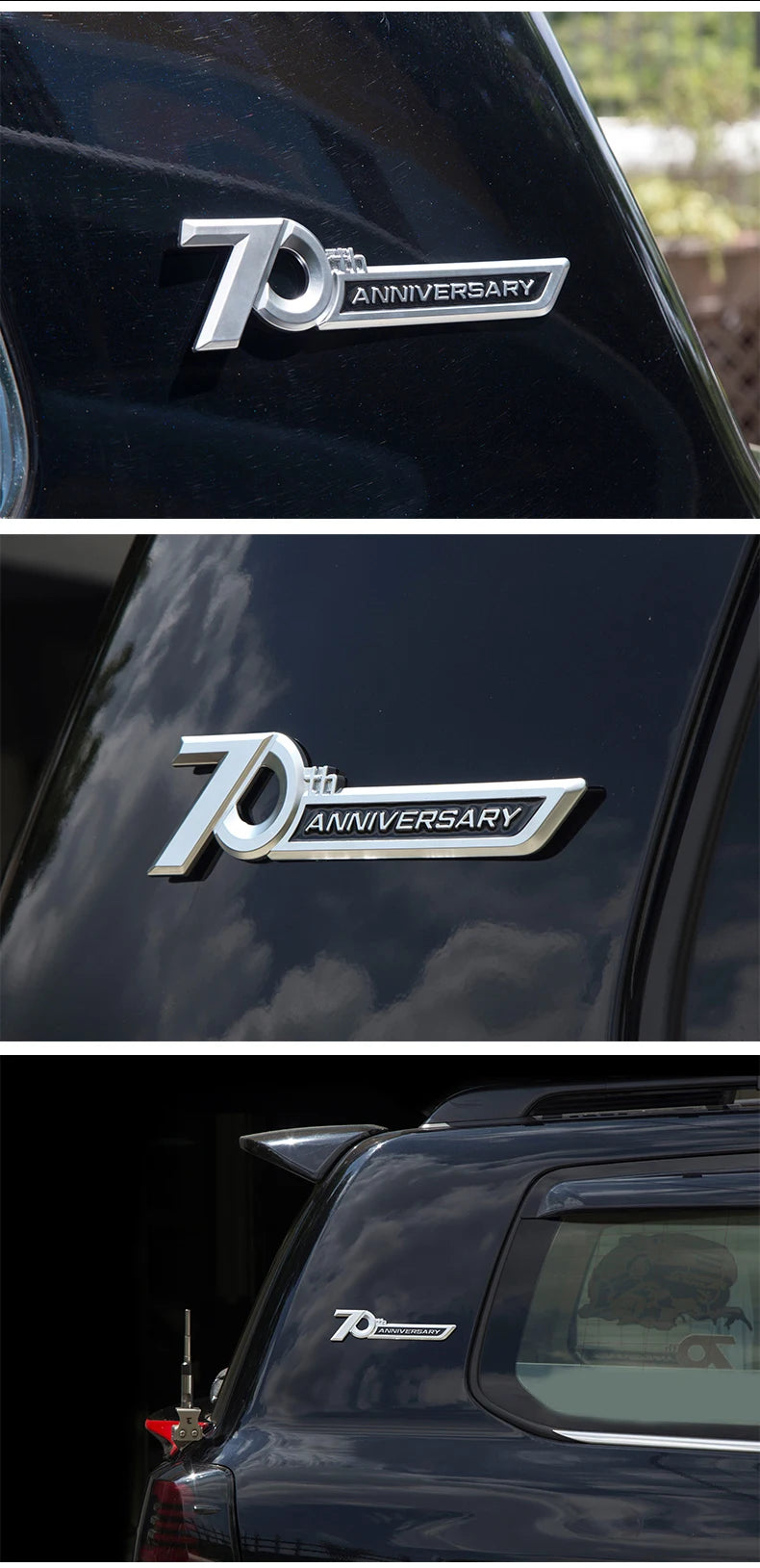 70th anniversary logo For 2008-2022 Toyota Land Cruiser Prado 200 Lc300 Fj200 Modified