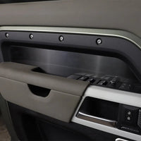 Thumbnail for Stainless Steel Black Car Interior Door Decorative Panel Sticker For Land Rover Defender 110 2020-2025