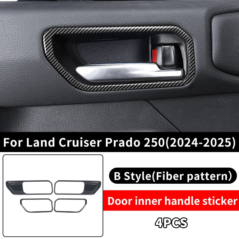 Car Door Handle Inner bowl Decoration For Toyota Land Cruiser 250 2024 2025 Prado