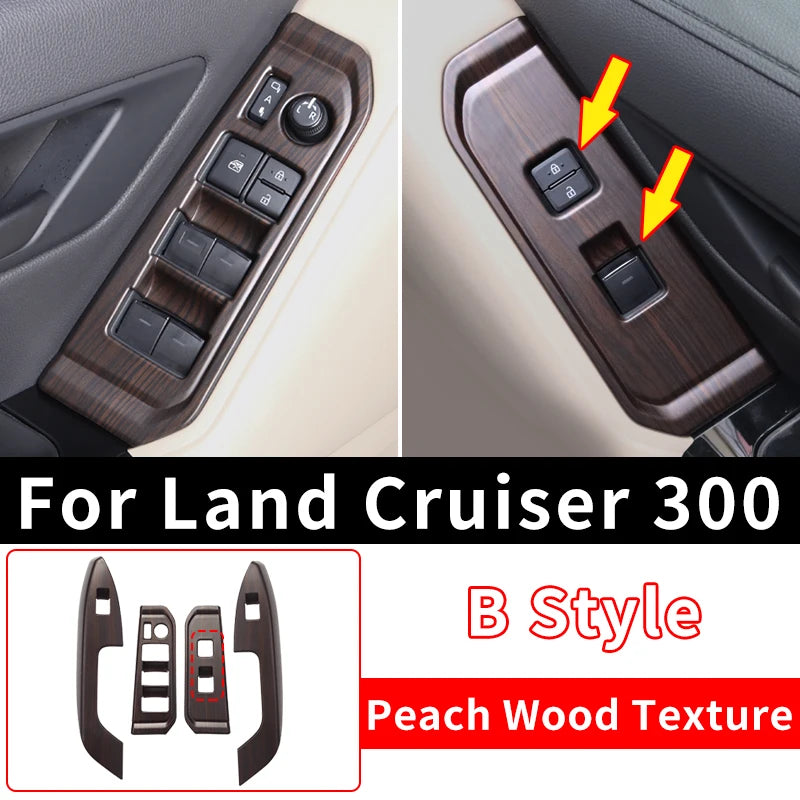 Windows Control Panel Decoration Protective Sticker For Toyota Land Cruiser 300 2021 2022 2023 LC300