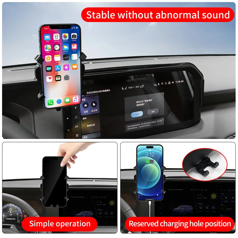 Mobile Phone Holder For Toyota Land Cruiser 250 2024 2025 Prado LC250