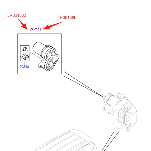 REAR PARKING BRAKE ACTUATOR FOR RANGE ROVER EVOQUE DISCOVERY SPORT VELAR JAGUAR XE XF RH T4N7522 LR061382 OR LH T4N7523 LR061386