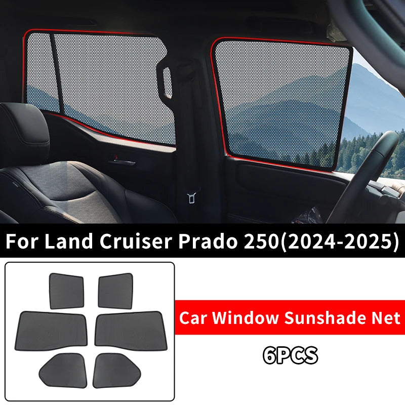 Side Window Shade Screens For Toyota Land Cruiser 250 Prado Lc250 2024 2025