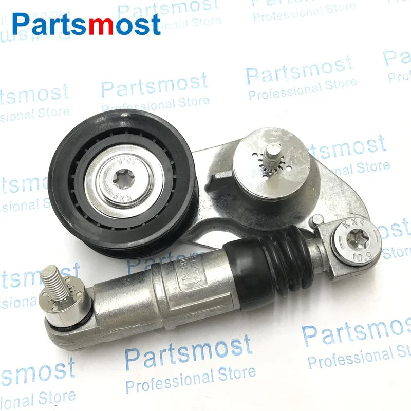Aux Belt Tensioner For Land Rover Freelander LR2 Range Rover Evoque V-Ribbed Drive Belt Tensioner With Roller LR028880 LR034128