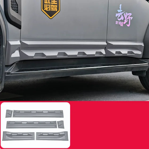 Body Side Skirt Guard Fit for Jetour Traveller T2 2023-2025 5/7-seater