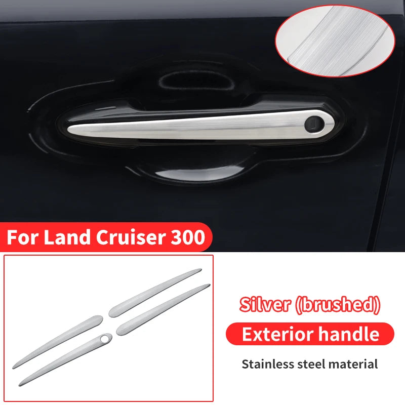 Chrome Door Handle For Toyota Land Cruiser 300 2021-2024