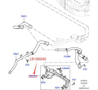 Thumbnail for 5.0L S/C V8 COOLANT WATER HEATER PIPE FOR LAND ROVER RANGE ROVER 2013- RR SPORT 14- JAGUAR F-PACE 19- AJ814055 LR186834 LR100040