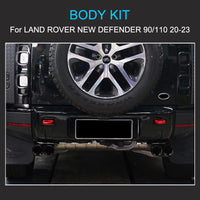 Thumbnail for Body Kits for Land Rover Defender 110 2020-2024 High Quality Bumper Fog Light Case Grille modification Gloss Black Kit