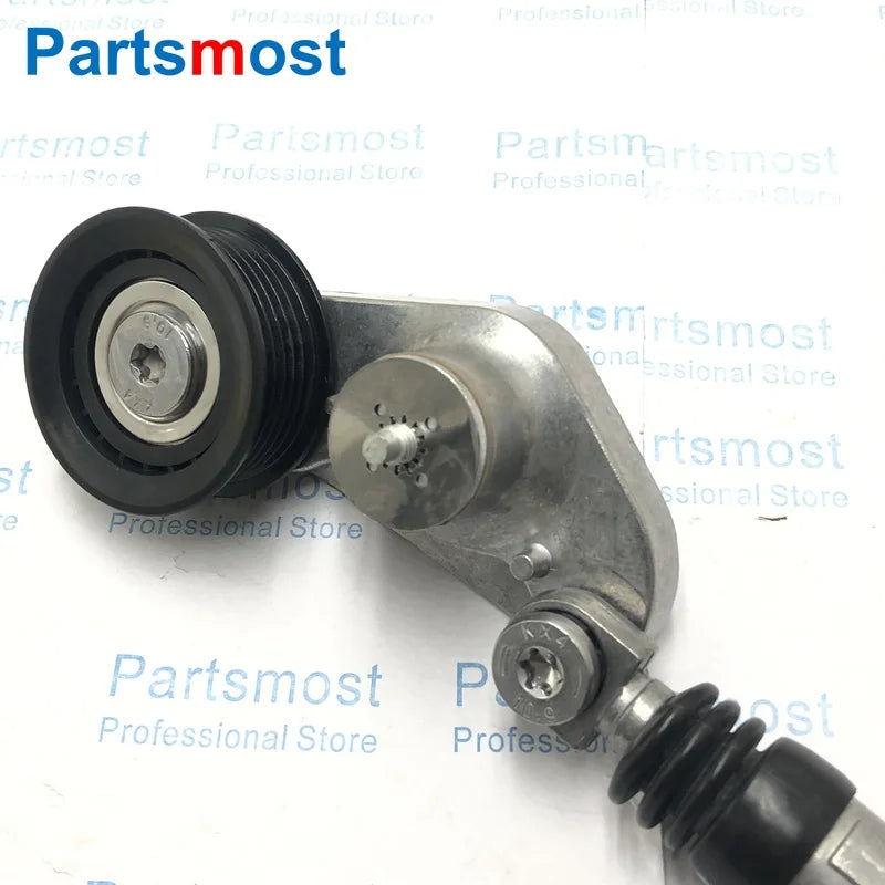 Aux Belt Tensioner For Land Rover Freelander LR2 Range Rover Evoque V-Ribbed Drive Belt Tensioner With Roller LR028880 LR034128
