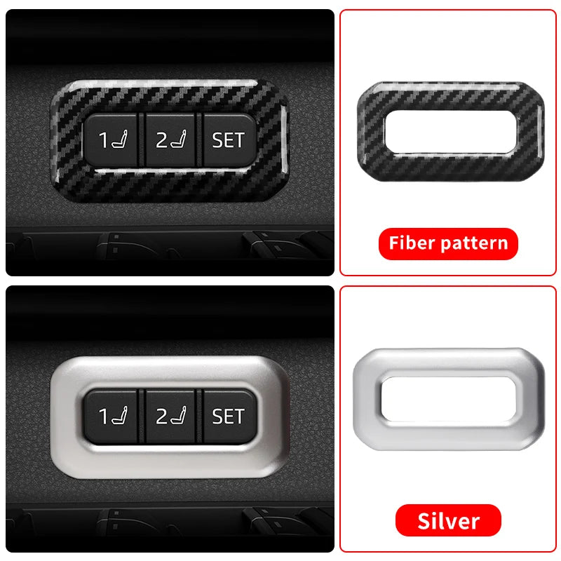 Memory Seat Button Decoration Cover For Toyota Land Cruiser 250 2024 1958 Prado