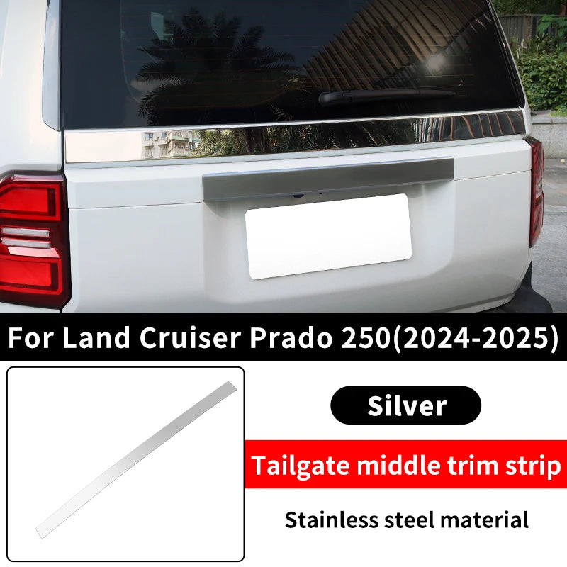 Tailgate Decoration Bright strip For Toyota Land Cruiser 250 Prado