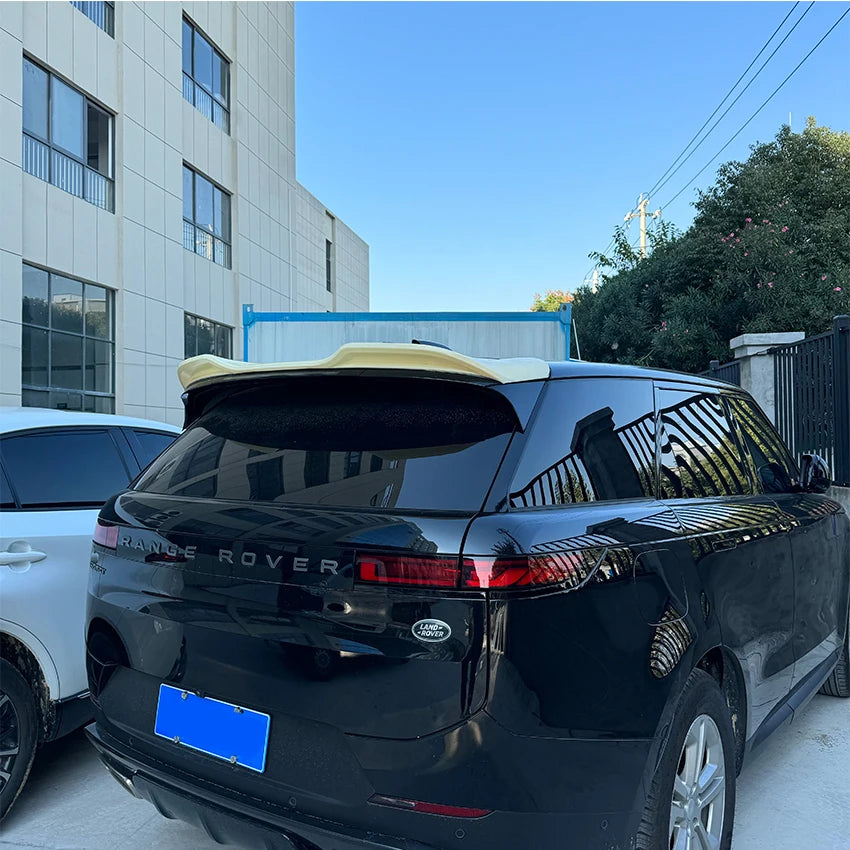 High Quality ABS For Land Rover Range Rover Sport L461 2023+ Roof Spoiler Middle Spoiler Glossy Black Carbon Fiber Look Body Kit