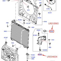 Thumbnail for 5.0 V8 Petrol Radiator Coolant Overflow Container for Range Rover 13- RR Sport 14- Expansion Tank LR034654 Lid LR017427 LR010965