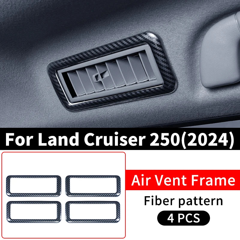 Air Conditioning Vents trim surround covers For Toyota Land Cruiser 250 2024