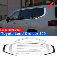 Thumbnail for Car Side Window Chrome Decorative Strip For 2021-2024 Toyota Land Cruiser 300 LC300