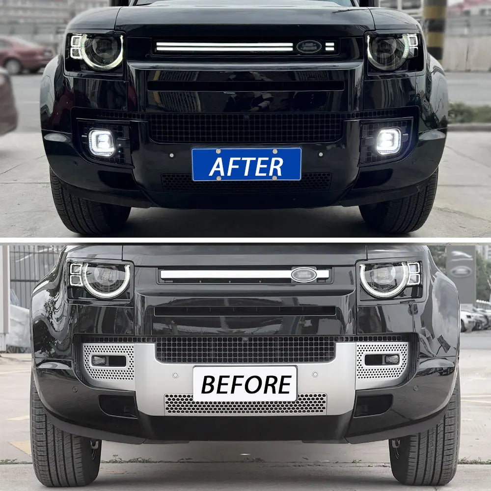 LED Fog Lights Kit with Daytime Running Lights With Harness For Land Rover Defender 2020 2021 2022