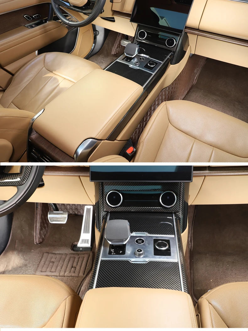 Carbon fibre centre console trim for Rover Range Rover Vogue L460 2023 2024