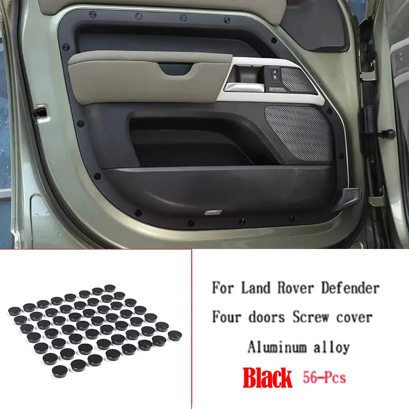 Aluminum Alloy Door Screws Protection Decorative Covers For Land Rover Defender L663 90 110 130 2020-2026