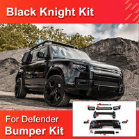 Thumbnail for Body Kits for Land Rover Defender 110 2020-2024 High Quality Bumper Fog Light Case Grille modification Gloss Black Kit