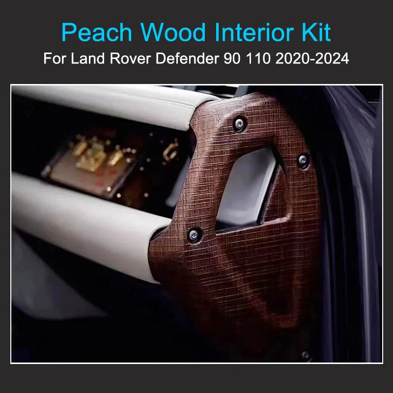 Peach / Walnut Wood Interior Kit for Land Rover Defender 90 110 2020-2024