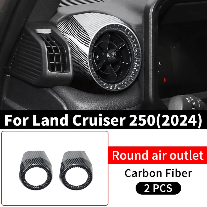 Left and Right Air Conditioning Vent Decoration Cover For 2024 Toyota Land Cruiser 250 1958 Prado LC250