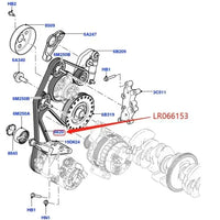 Thumbnail for CAR DRIVE BELT FOR LAND ROVER RANGE ROVER EVOQUE DISCOVERY SPORT 2.0L 16V PETROL OEM DAYCO 6DPK2184 DRIVE BELT LR028851 LR066153