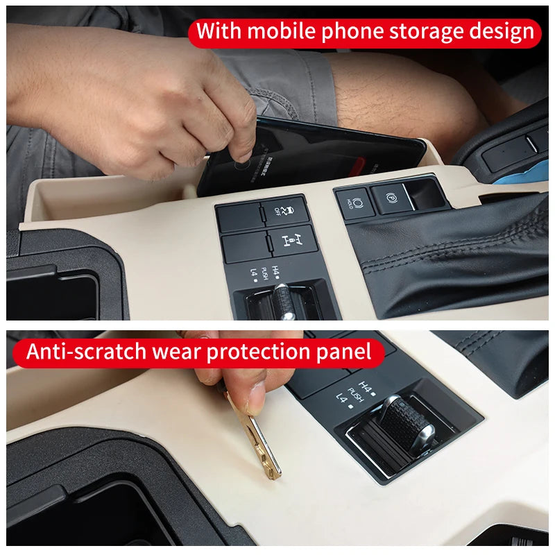 Center Console Storage Protection Sleeve Gear Cover For 2024 Toyota Land Cruiser 250 1958 Prado LC250