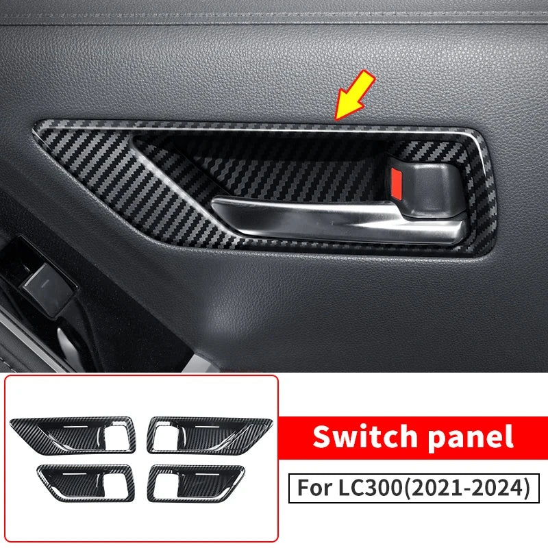 Carbon Fiber pattern Interior For Toyota Land Cruiser 300 2021-2024 2023