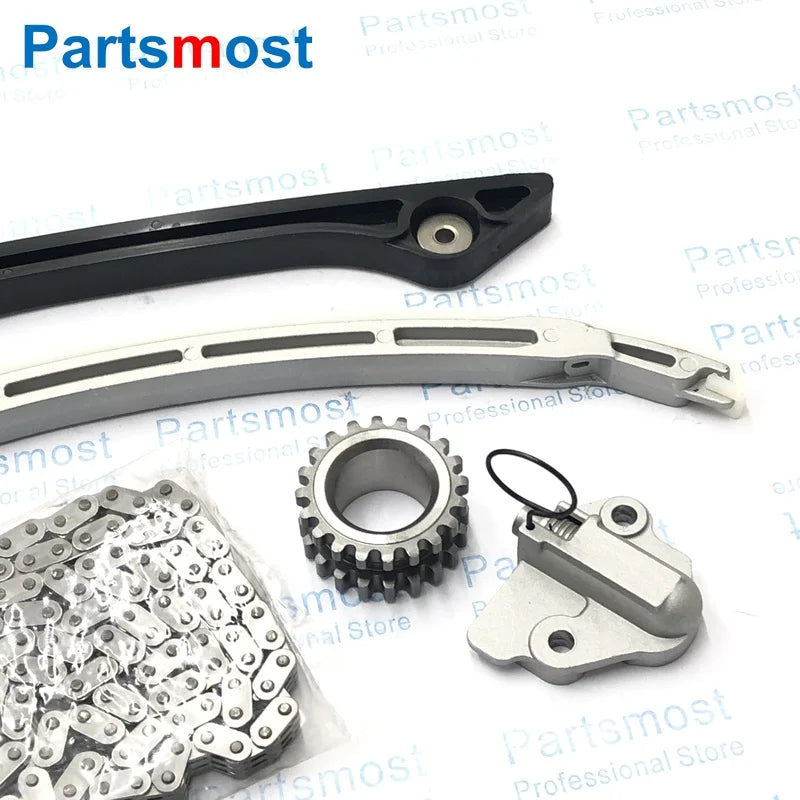 TIMING CHAIN GUIDE ARM TENSIONER CRANKSHAFT SPROCKET FOR 2.0 LAND ROVER LR2 EVOQUE RRS JAGUAR LR025000 LR025263 632 264 LR095137