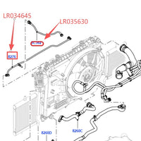 Thumbnail for 3.0 5.0 PETROL RADIATOR EXPANSION TANK PIPE FOR RANGE ROVER 2013- RR SPORT 2014- DISCOVERY 17- NEW DEFENDER LR034645 OR LR035630