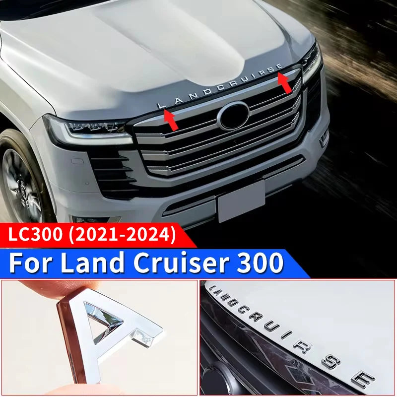 LAND CRUISER LETTERING For Toyota Land Cruiser 300 LC300