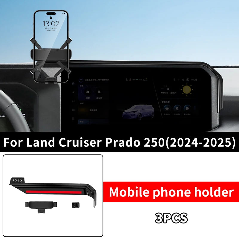 Mobile Phone Holder For Toyota Land Cruiser 250 2024 2025 Prado LC250