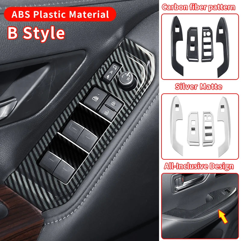 Windows Control Panel Decoration Protective Sticker For Toyota Land Cruiser 300 2021 2022 2023 LC300